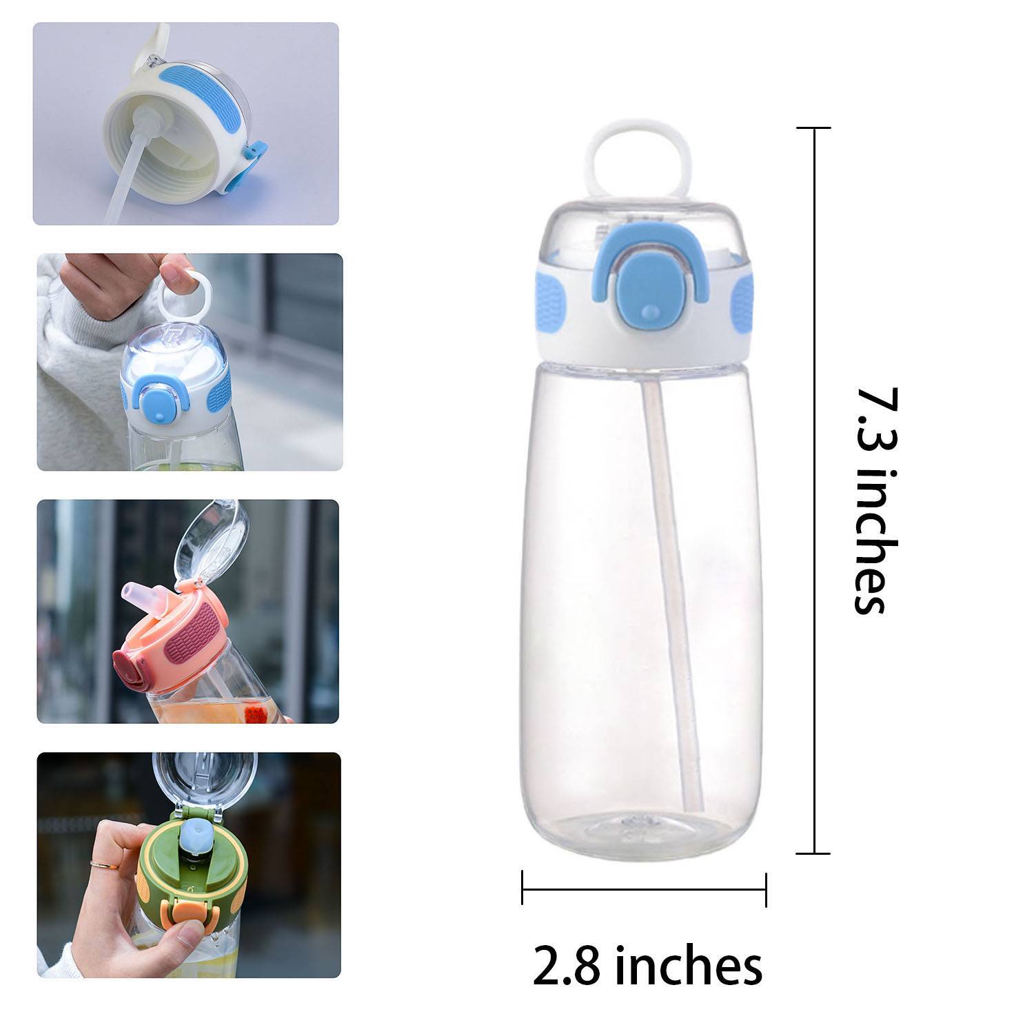 Plastic Sippy Cup W/ Pop-Up Lid 2