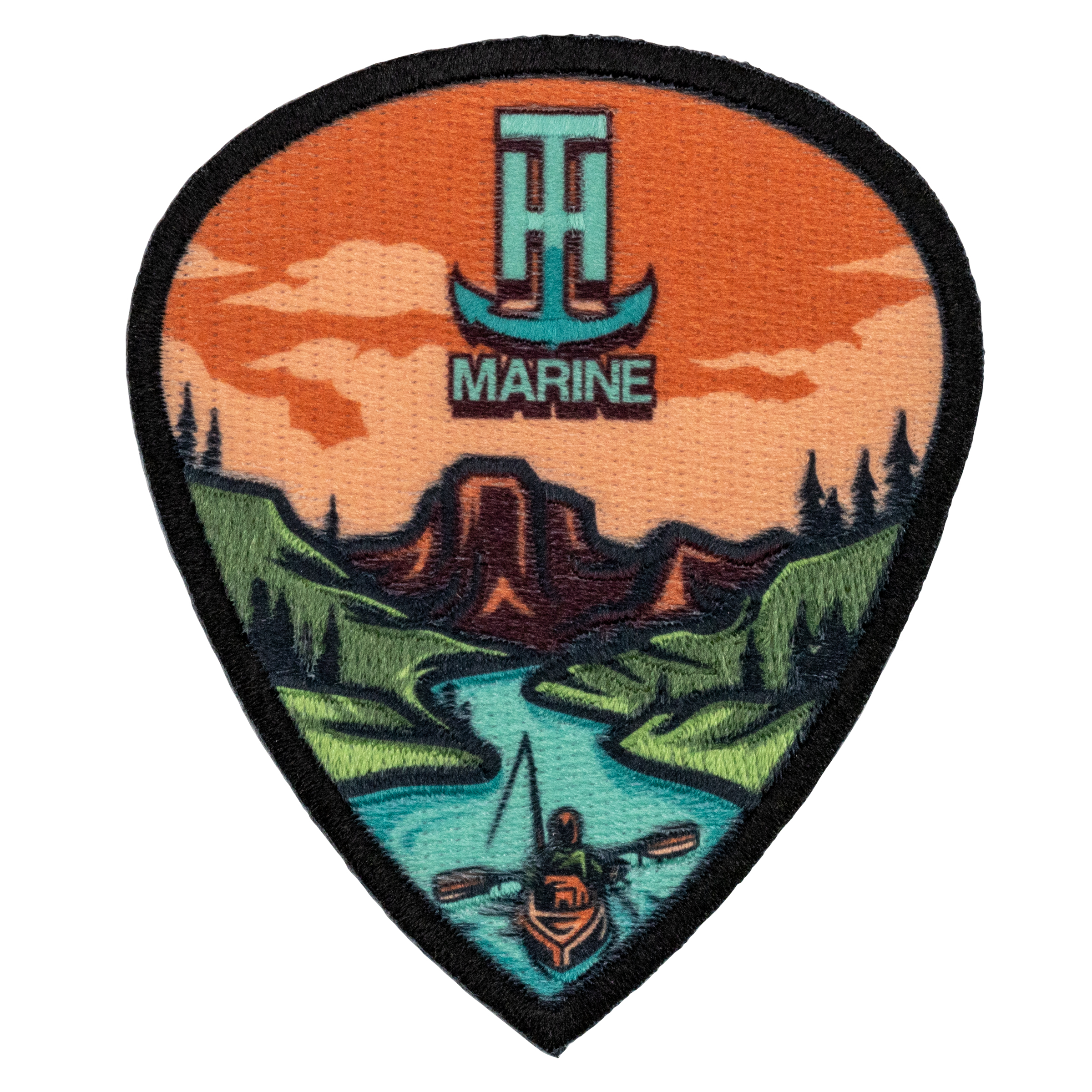 Custom Pin Pointe Embroidered Patch (4") 12