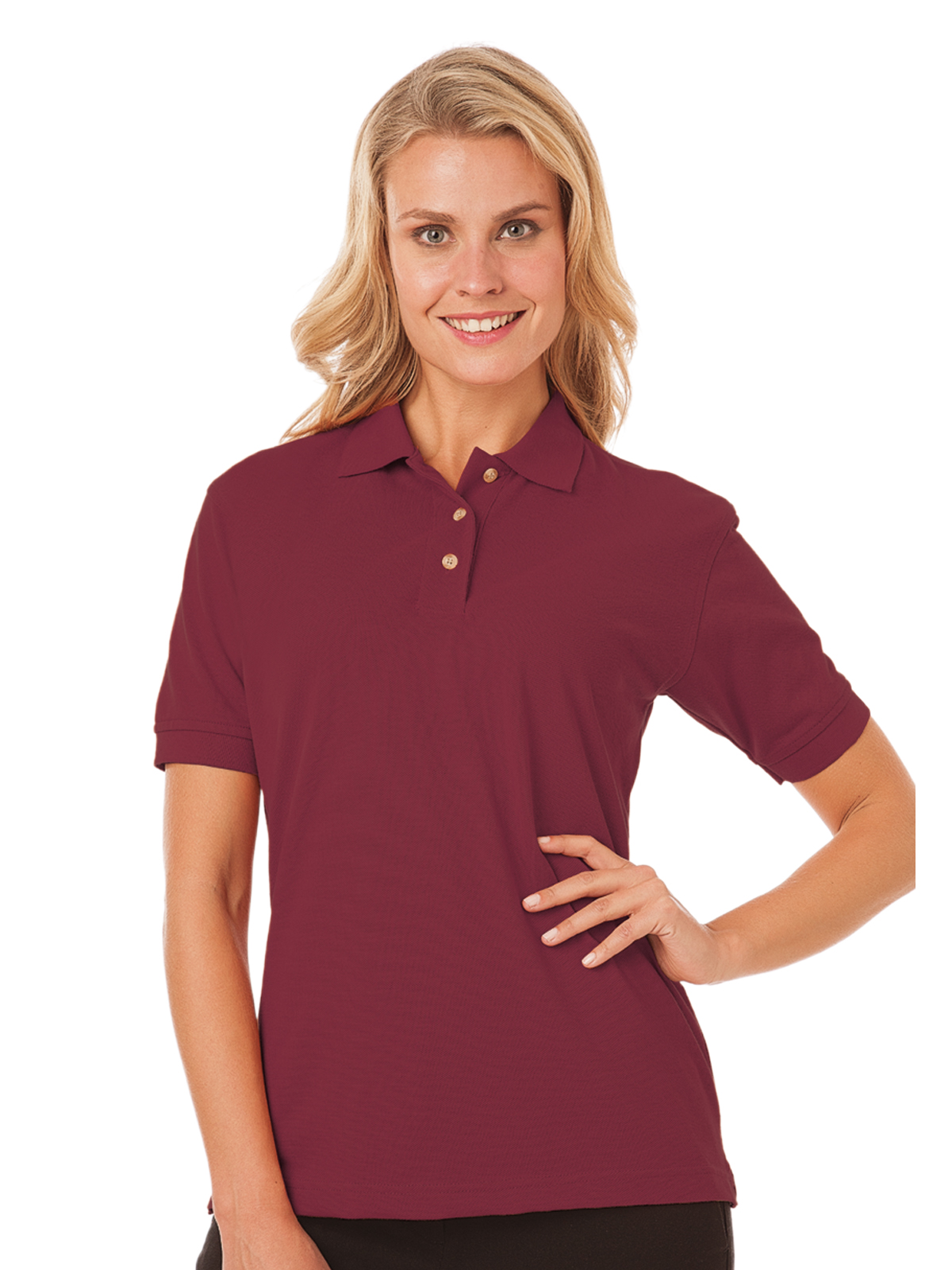 Blue Generation - Women's Pocketless Superblend Pique Polo 16