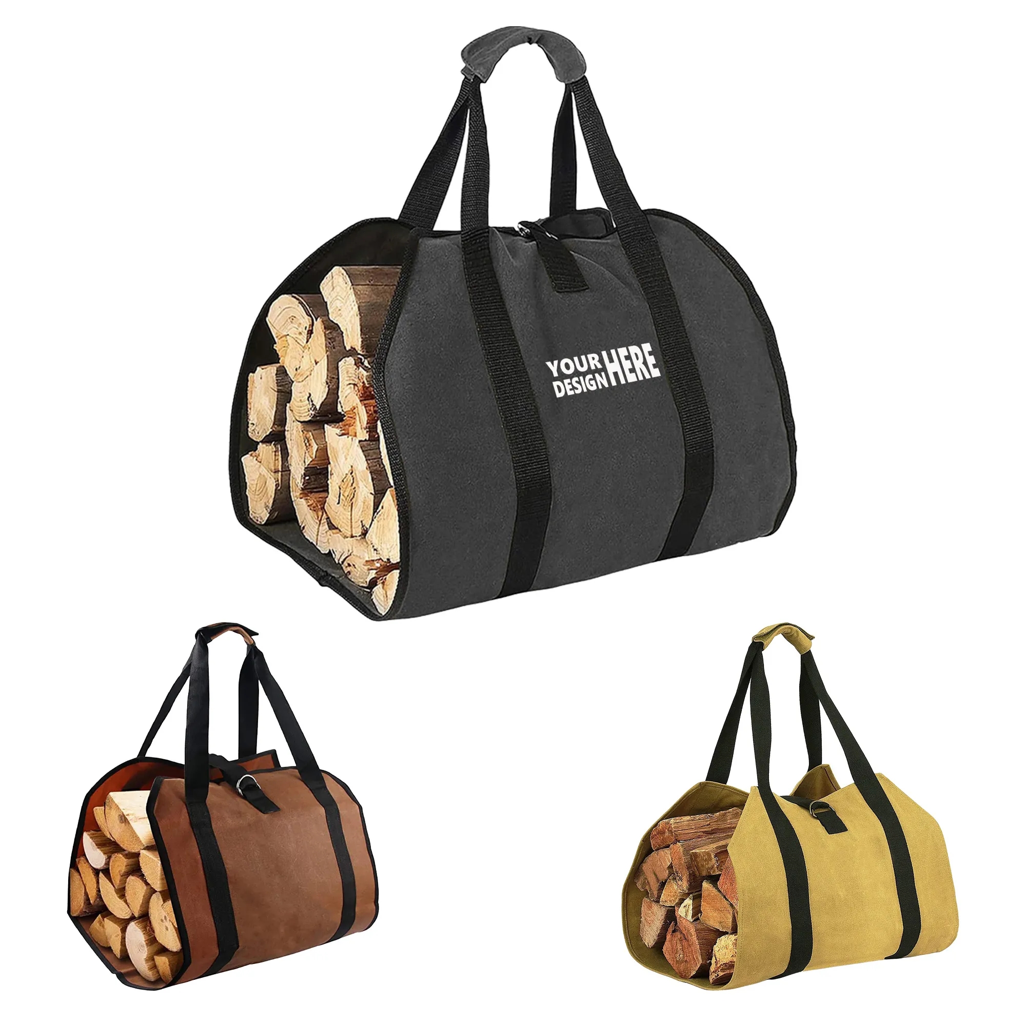 Outdoor Firewood Tote Bag, custom tote bag with logo imprint 3