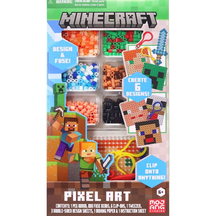 Minecraft Pixel Art Fuse Bead Craft Kits - 6 Designs 2