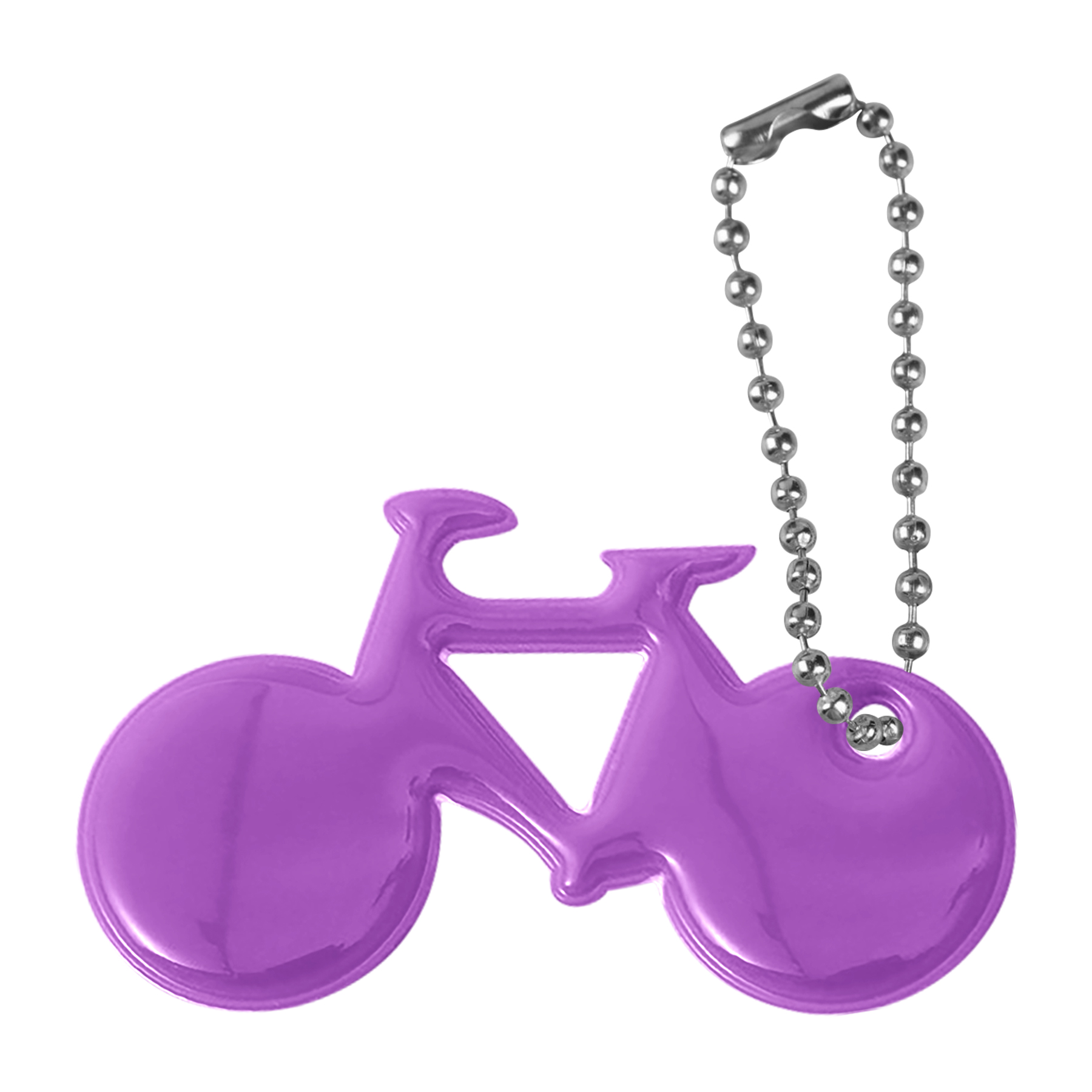 Bicycle Shaped Safety Reflective Keychain Zipper Pull 9