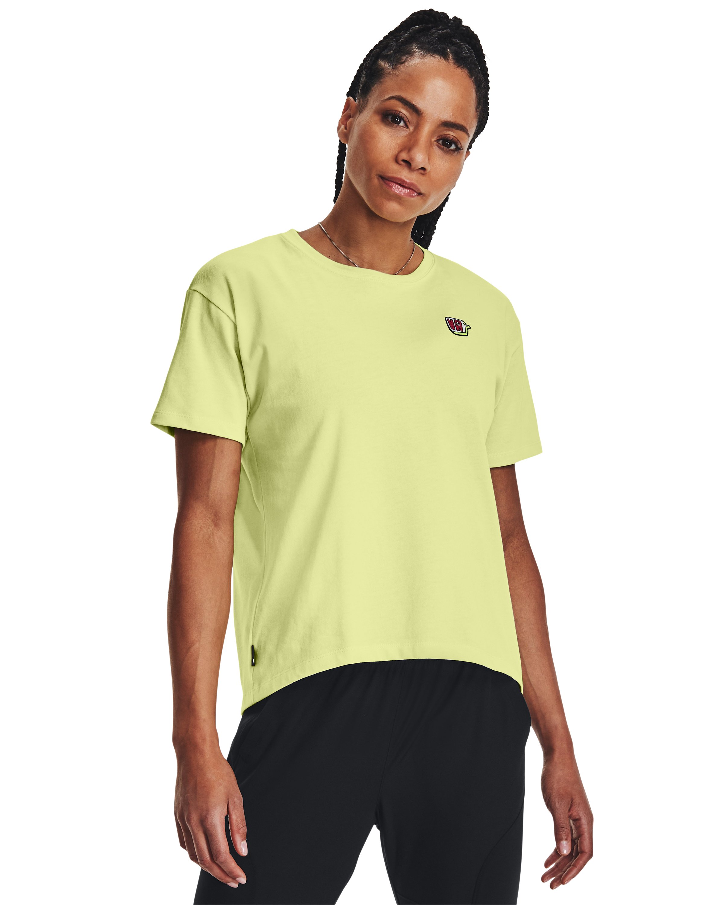 Women's UA Text Heavyweight Short Sleeve 2