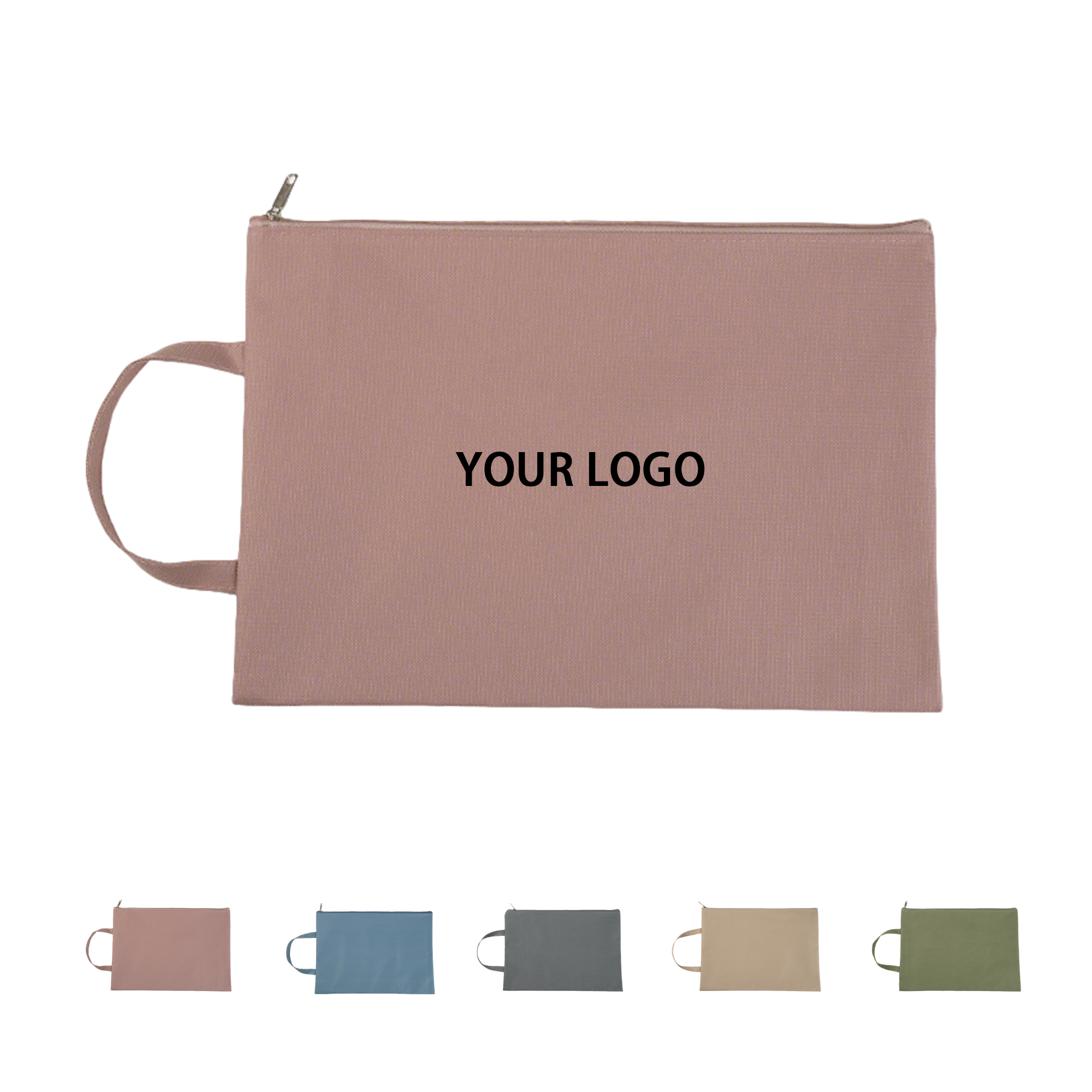 A4 Zipper File Tote Water Resistant 9.7" x 13.2" 2