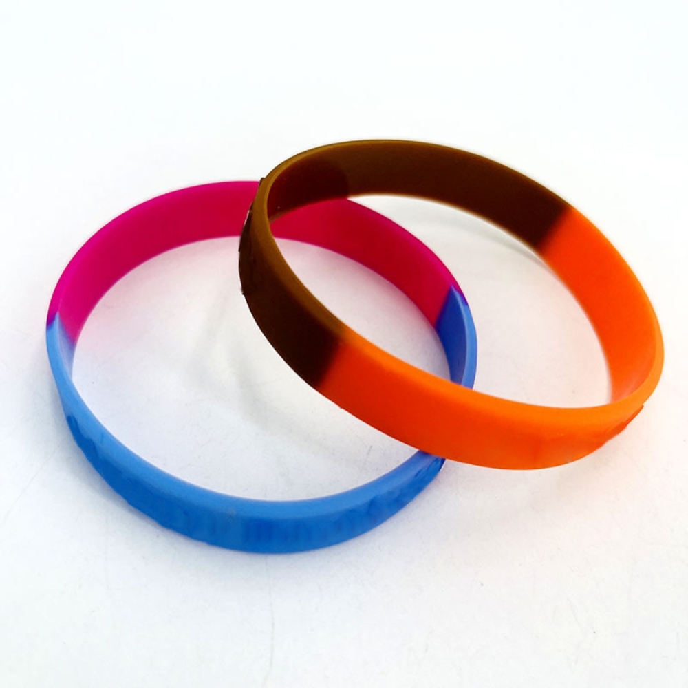 Colorful Silicone Embossed Wristband