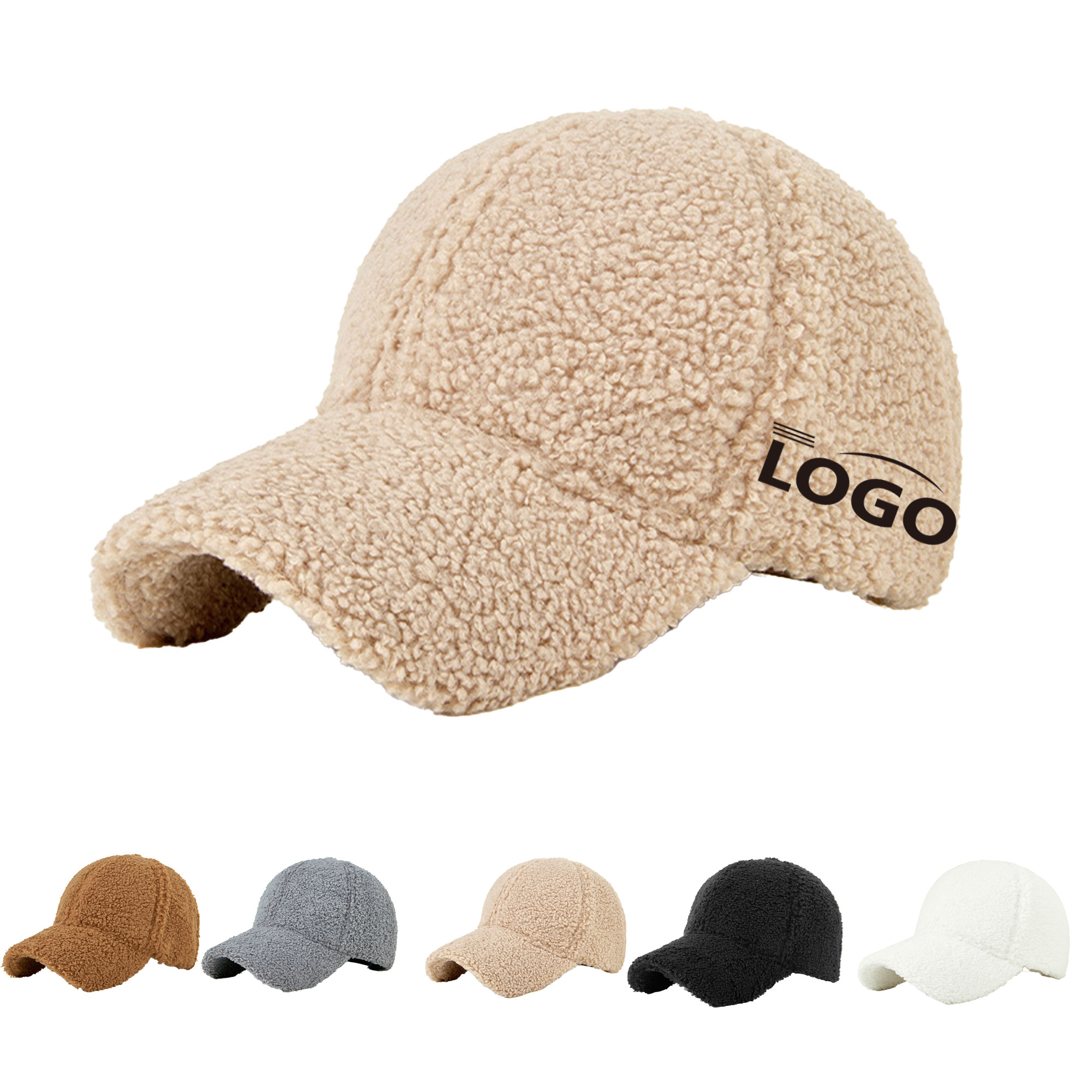 Plush Lamb Fleece Baseball Cap 3
