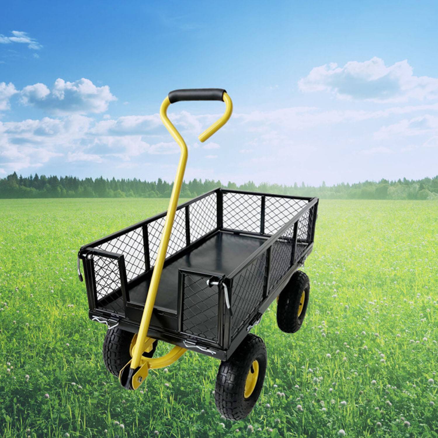 Heavy Duty Steel Garden Cart 6