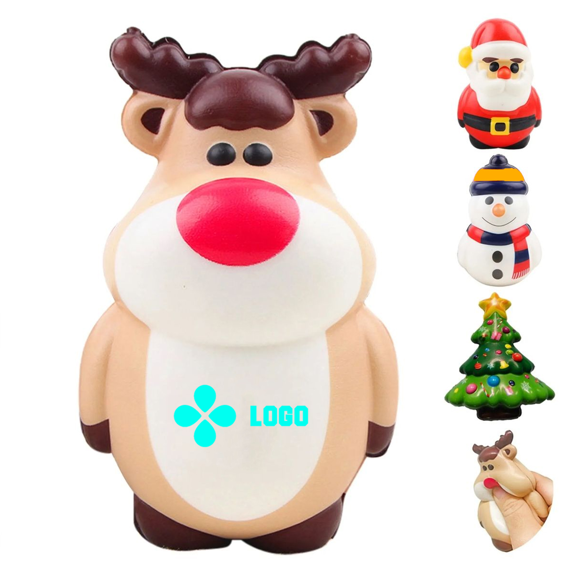 Stress Relief Foam Toys with Christmas Design for Relaxation 5