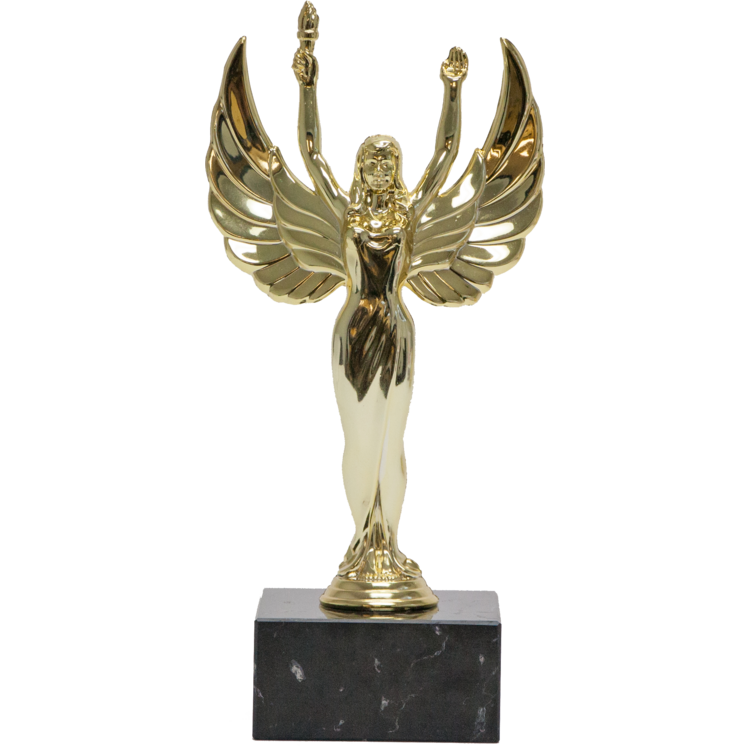 Champions Series Trophy On Black Marble Base 4