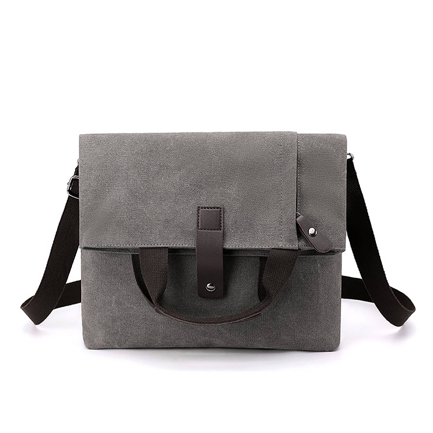 12" Foldable Canvas Shoulder Handbag for Daily Use 4