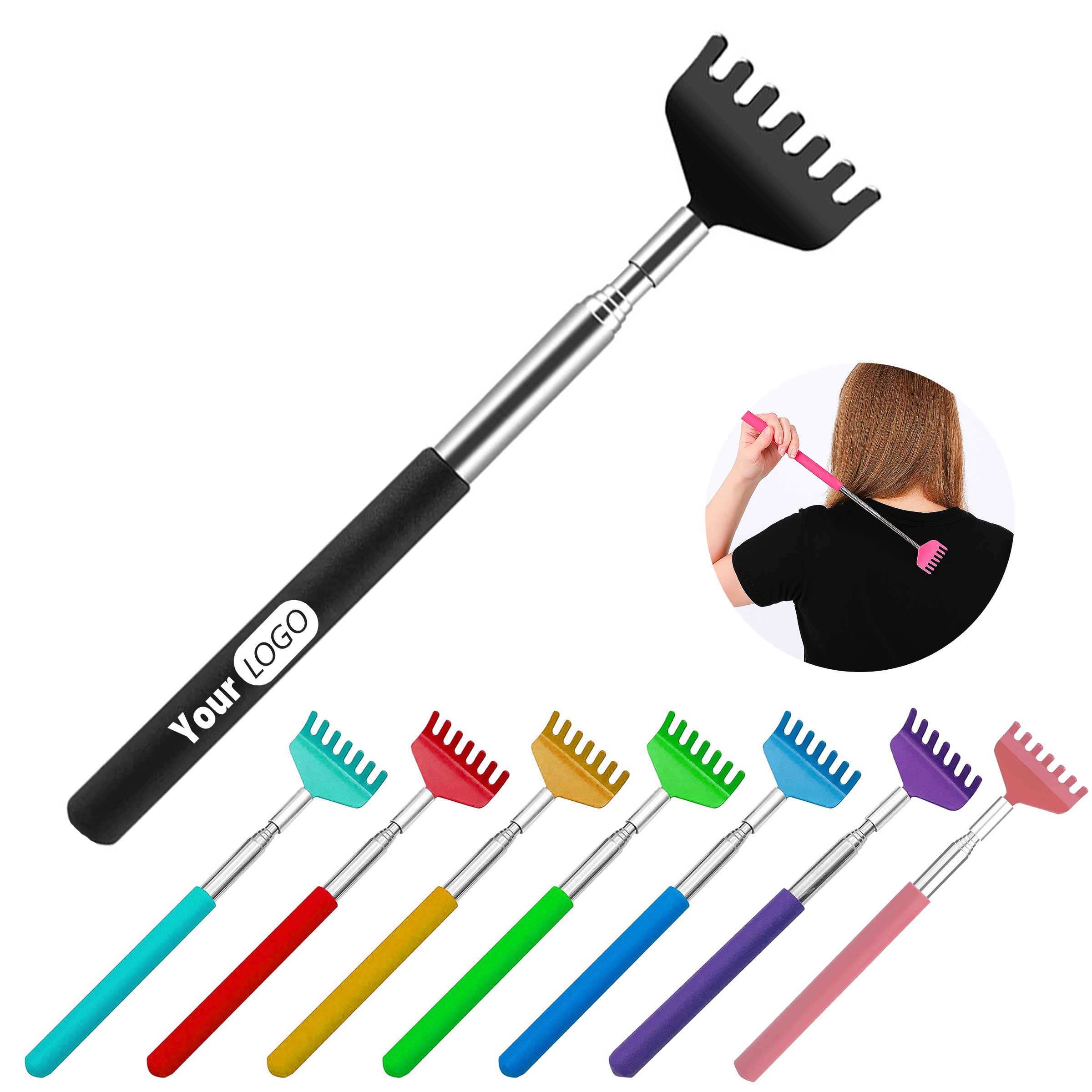 Telescopic Rake Back Scratcher 4