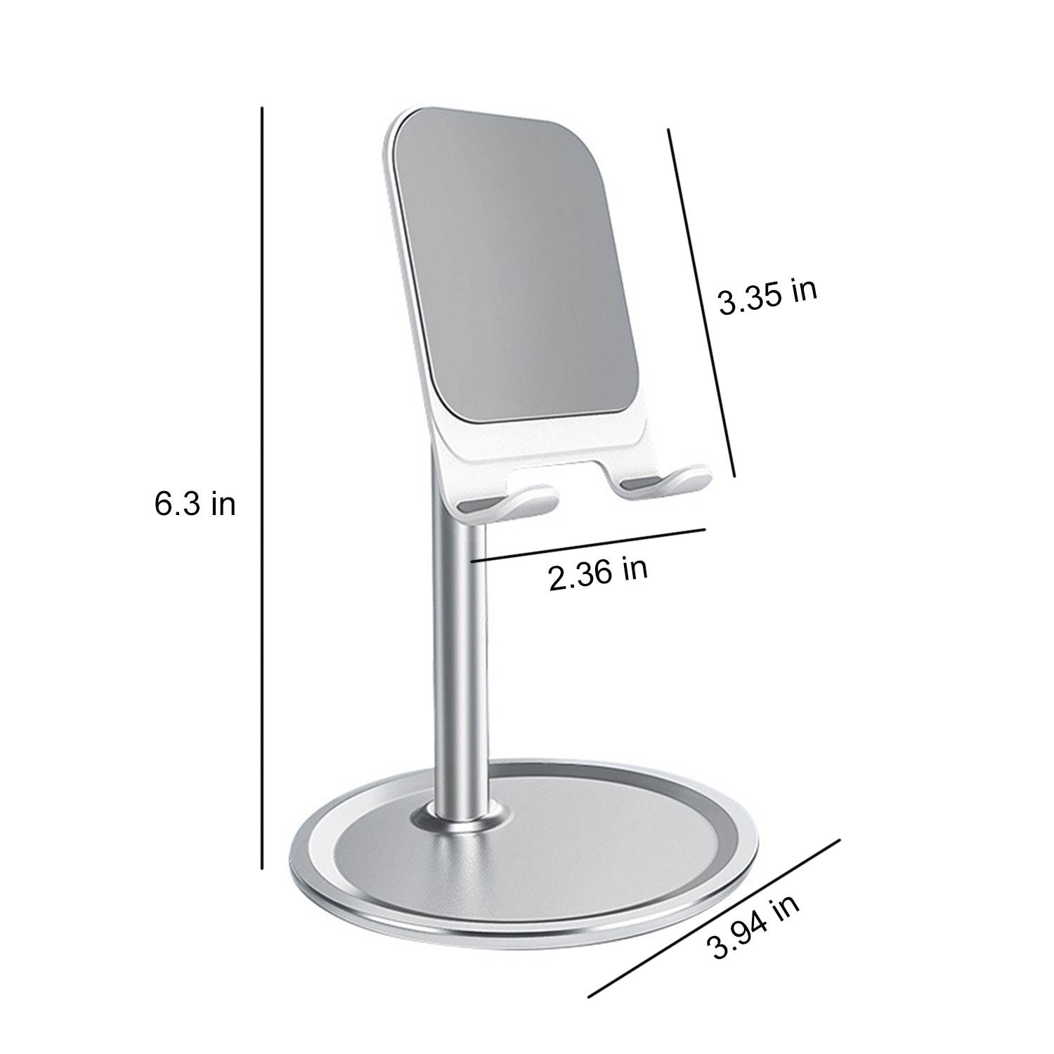 Adjustable Aluminum Desktop Phone Stand 3