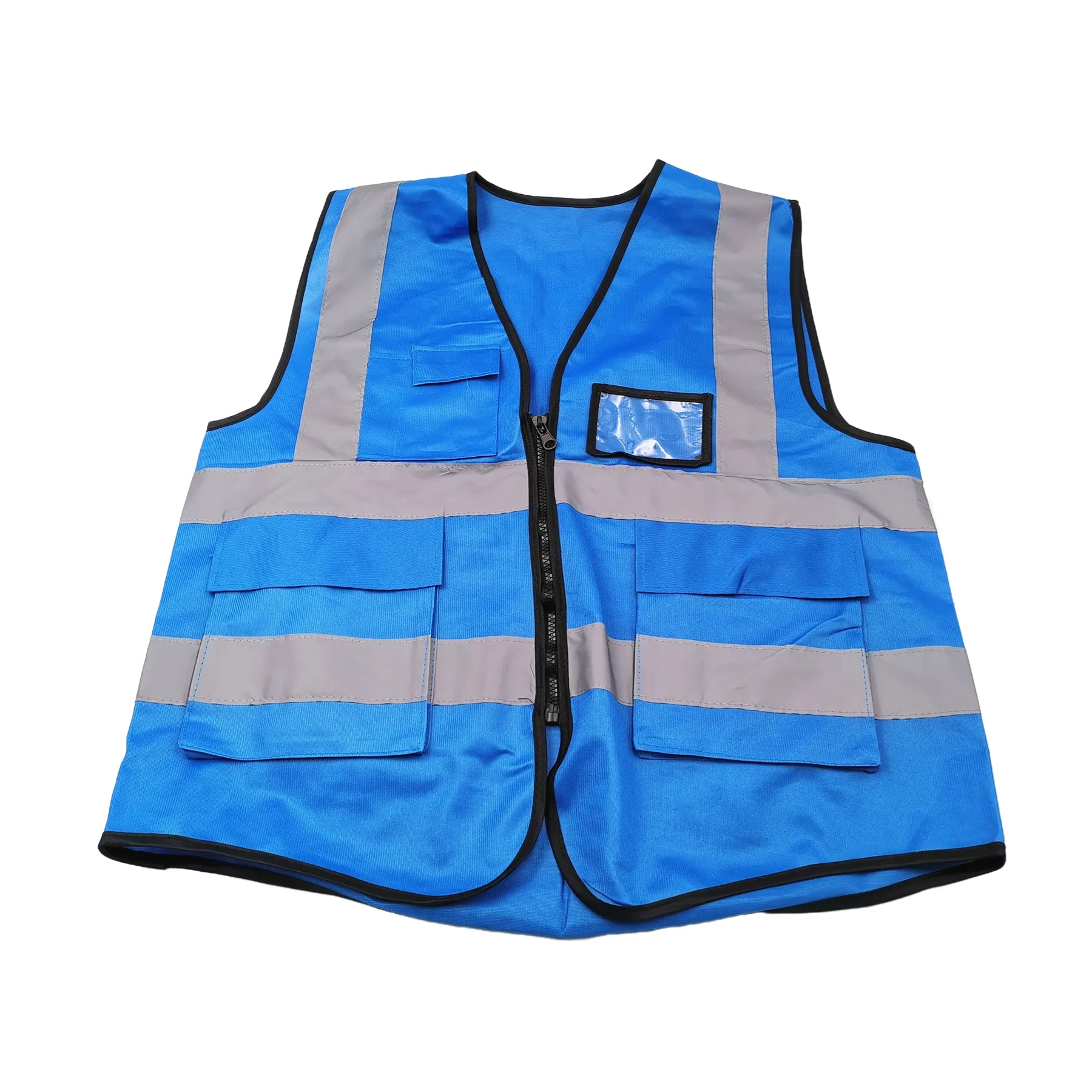 High Visibility Zipper Front Reflective Safety Vest 4