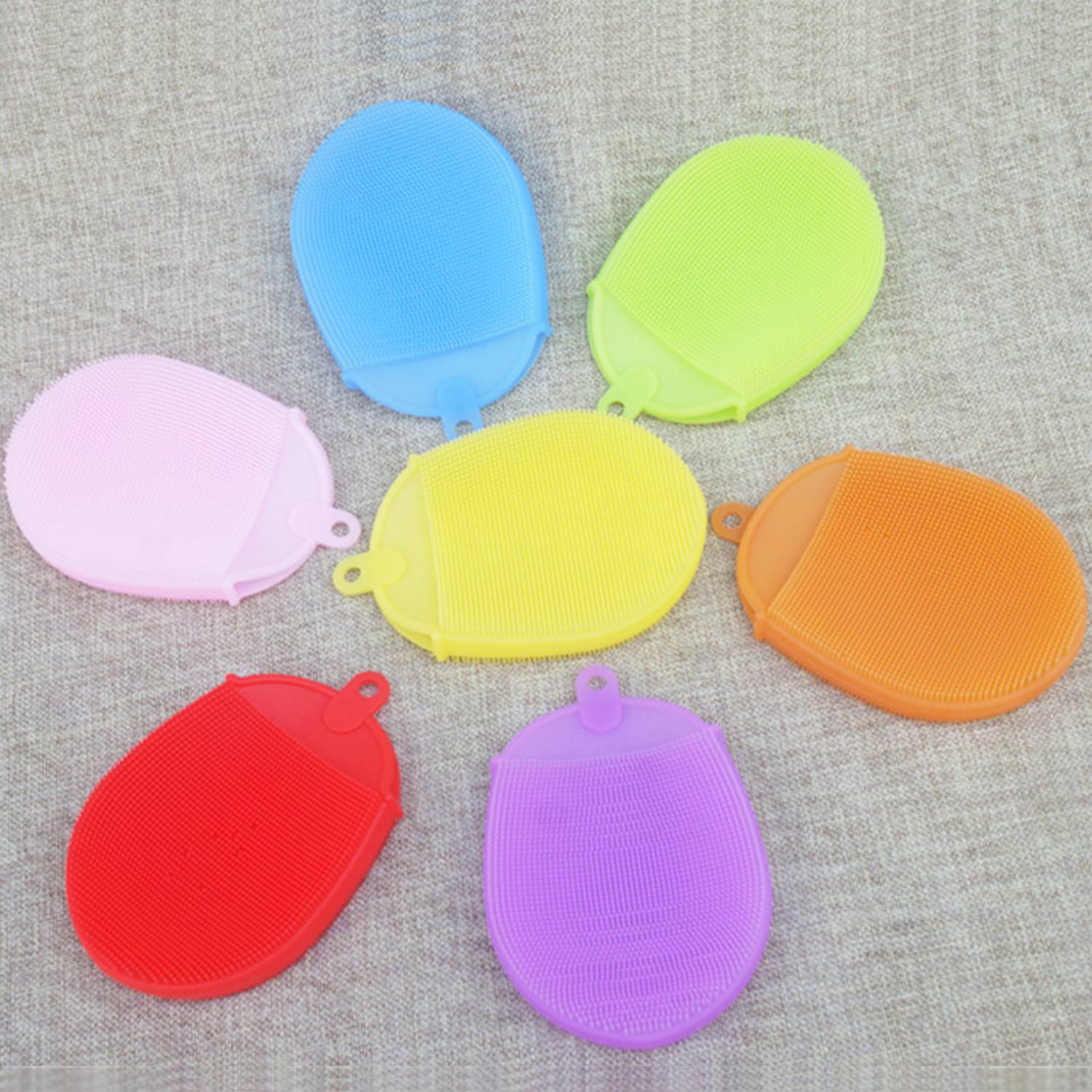Multifunction Silicone Cleaning Brush Washing Tool Glove 2