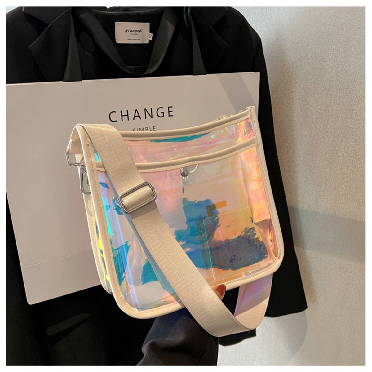 Ladies Pvc Crossbody Bag 2
