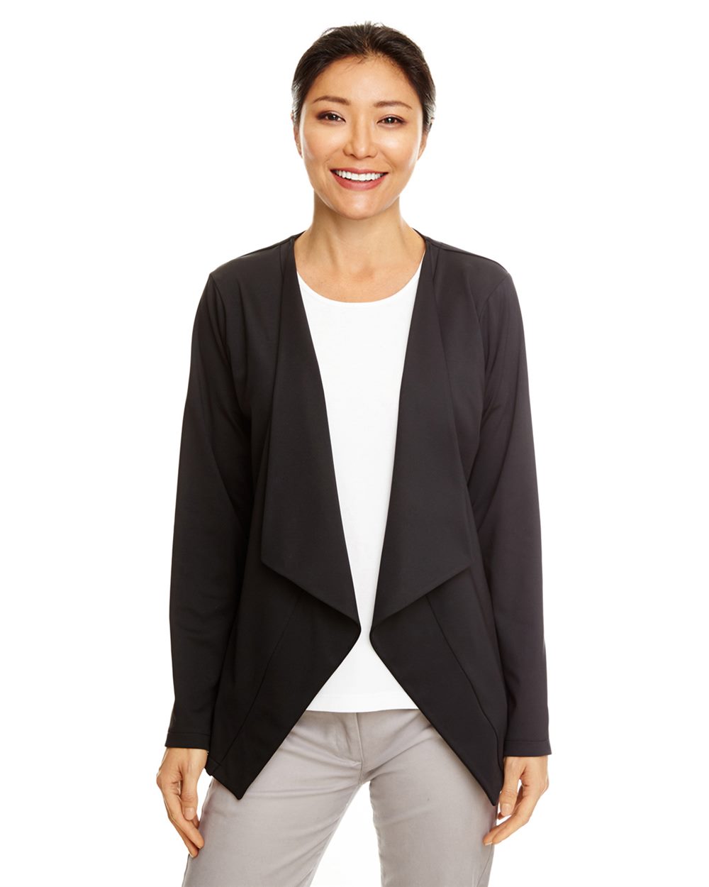 Women's Perfect Fit™ Draped Open Cardigan Blazer - DP465W 9