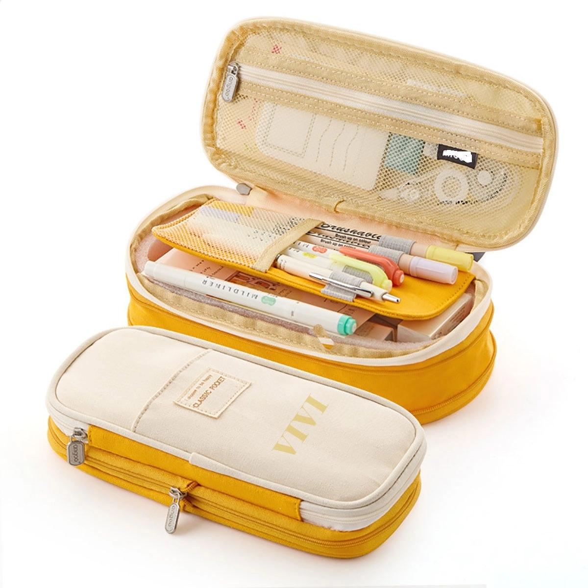 Big Capacity Pencil Case Canvas 2