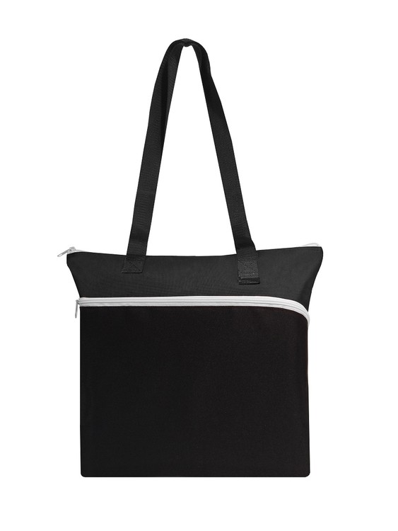 Large Front Zipper Tote