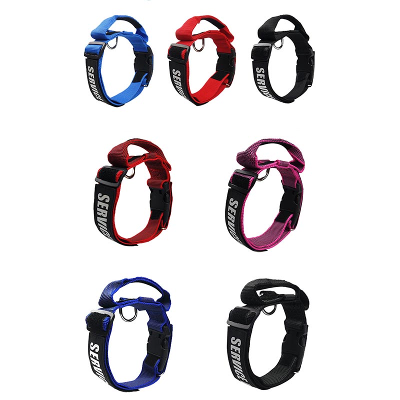 Tactical Dog Collars Adjustable Thick Nylon Handle 3