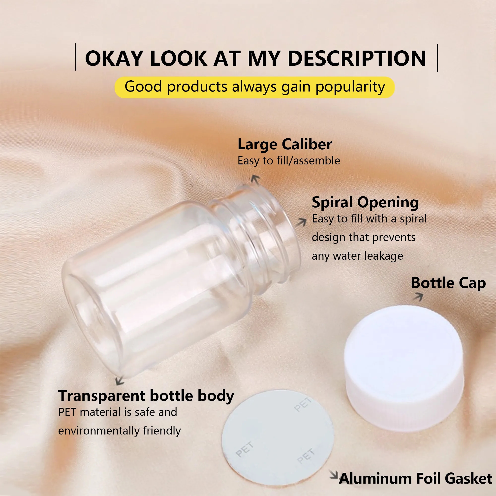 1oz Clear Refillable Bottle 6
