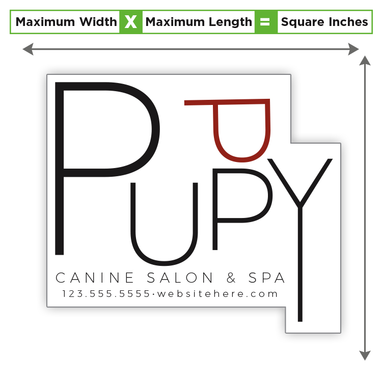 Custom Shape Magnet - 10 to 11.99 Square Inches - 25 Mil. 3
