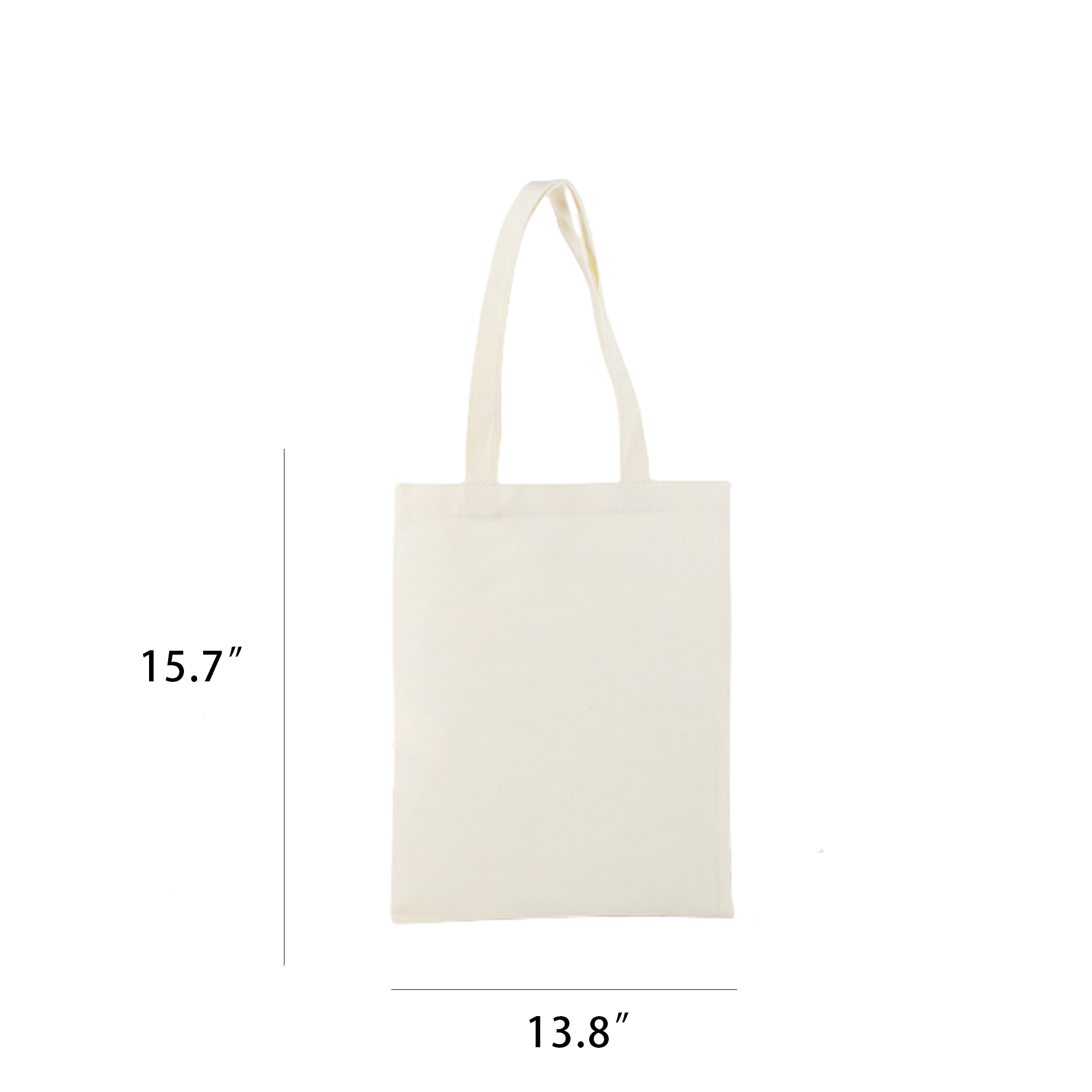 Natural Canvas Tote Tear-Resistant (13.8" x 15.7") 2