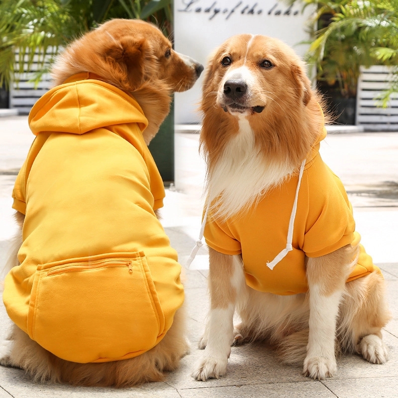 Letters Winter Pet Dog Hoodies Cotton Warm Clothes 3