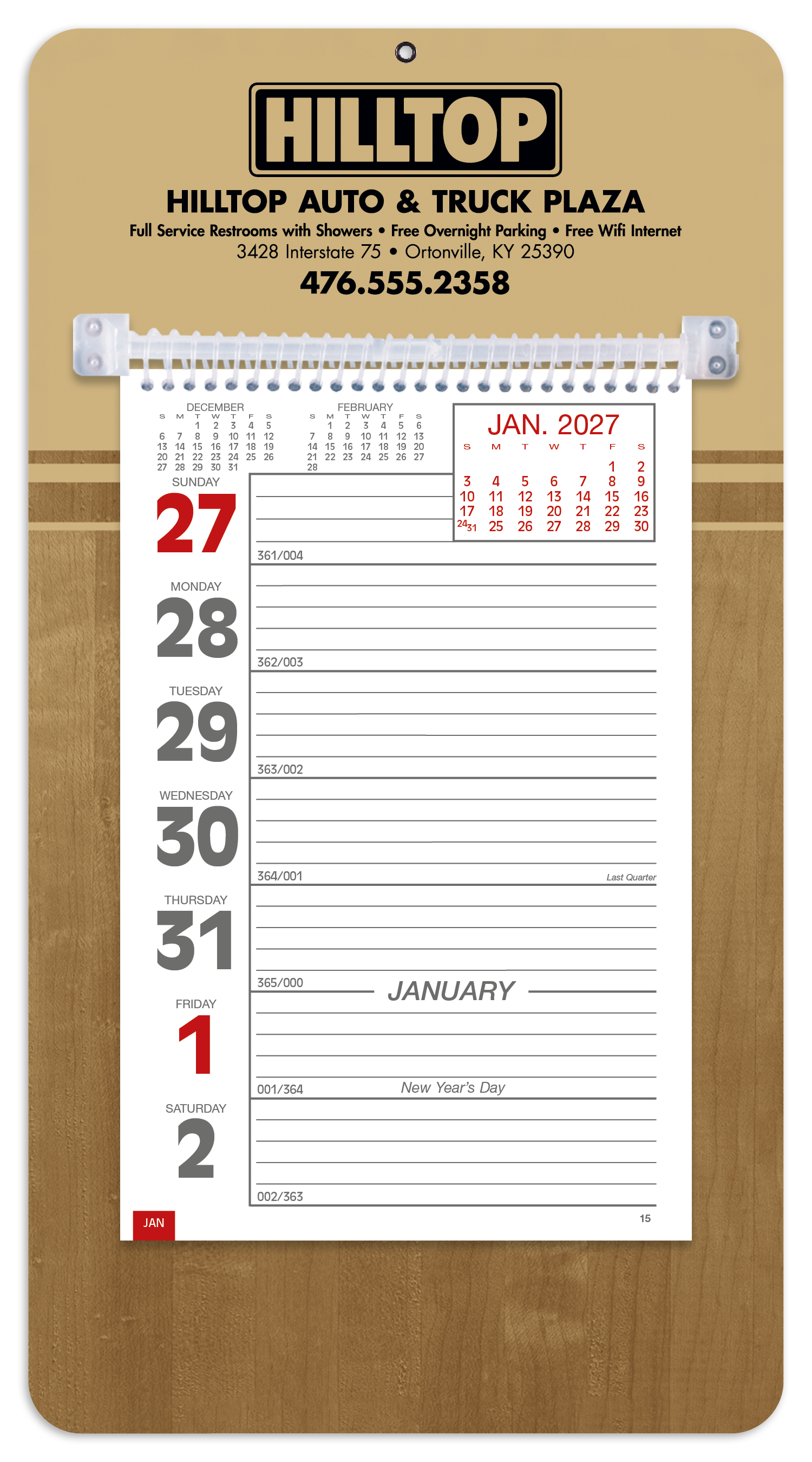 Triumph® Calendars Weekly Memo Calendar 67