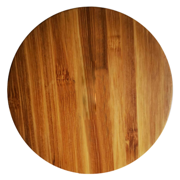 Slim Round Bamboo Qi Wireless Charging Pad 10