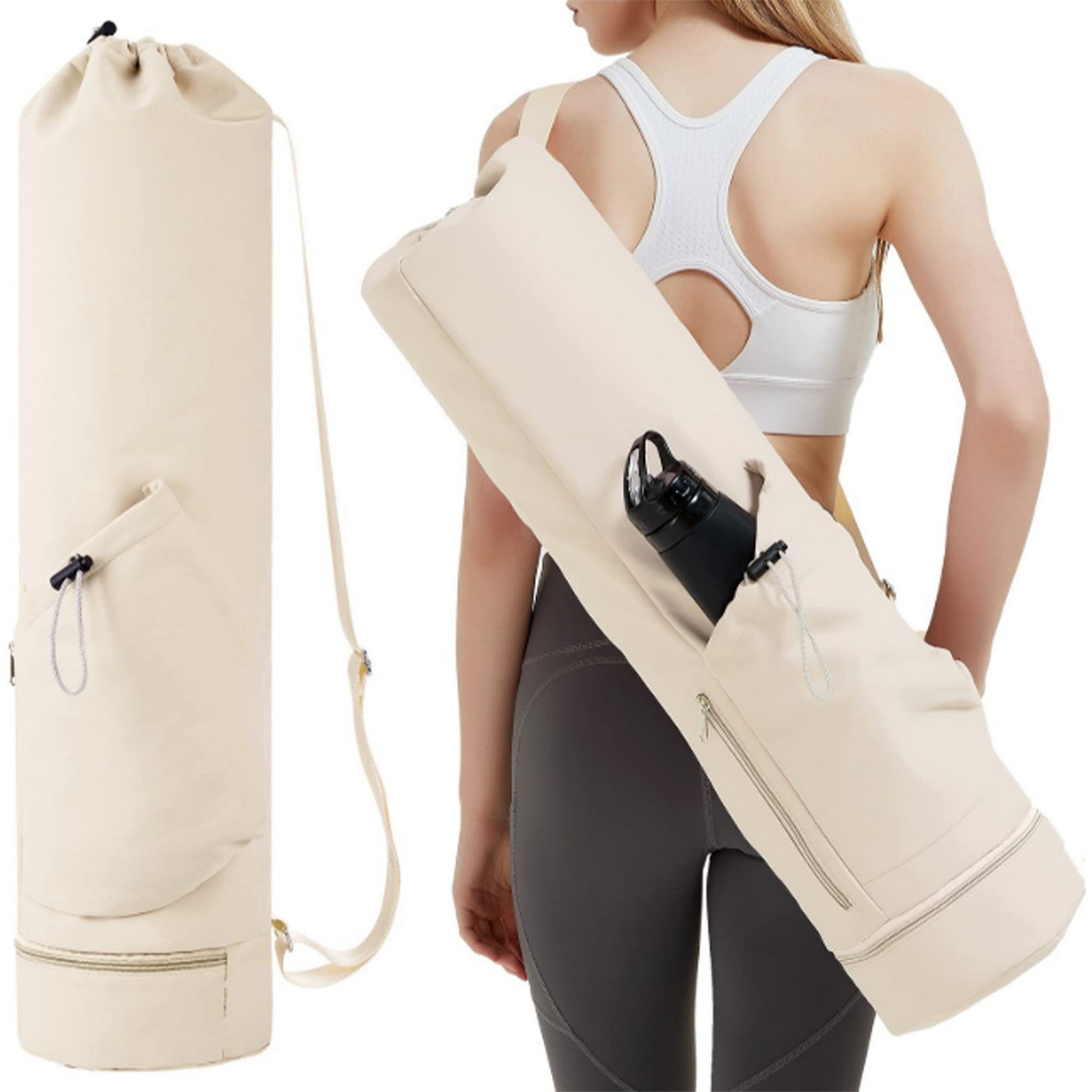 Canvas Tote Bag with YOGA Mat, custom tote bag with logo imprint 5