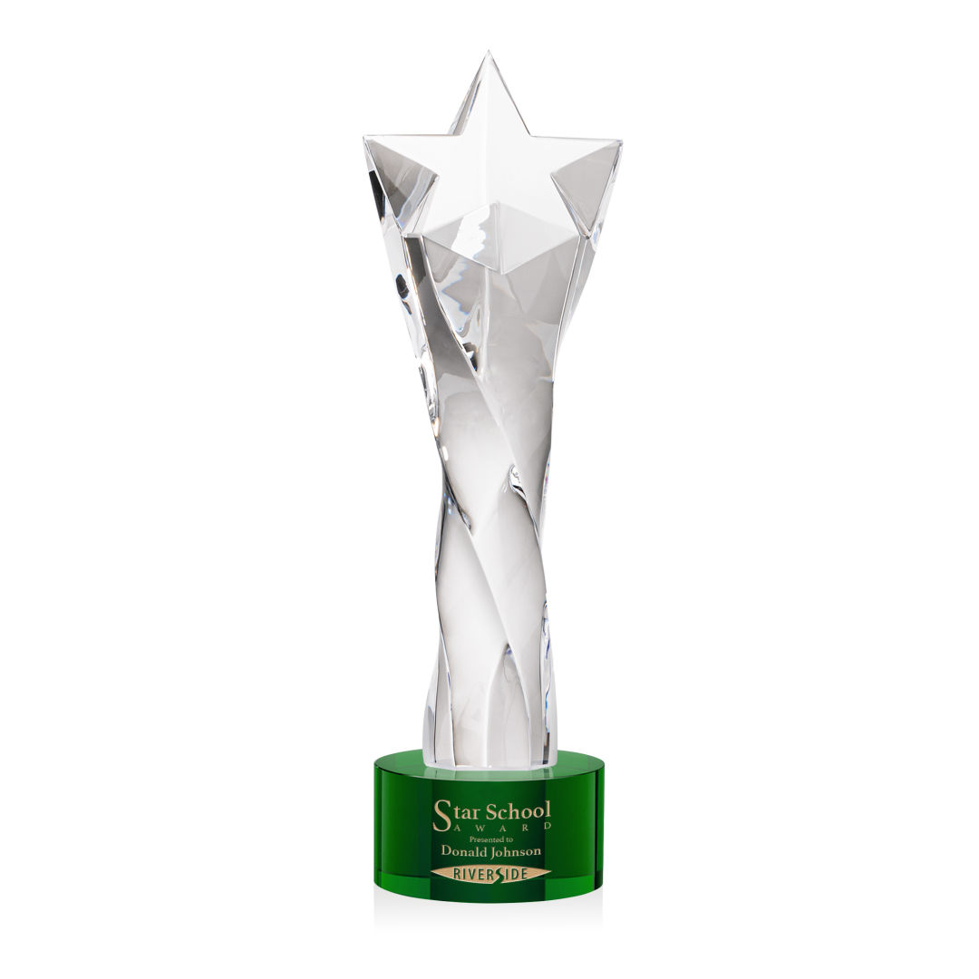 Arlington Star Award on Marvel Base - Green 14