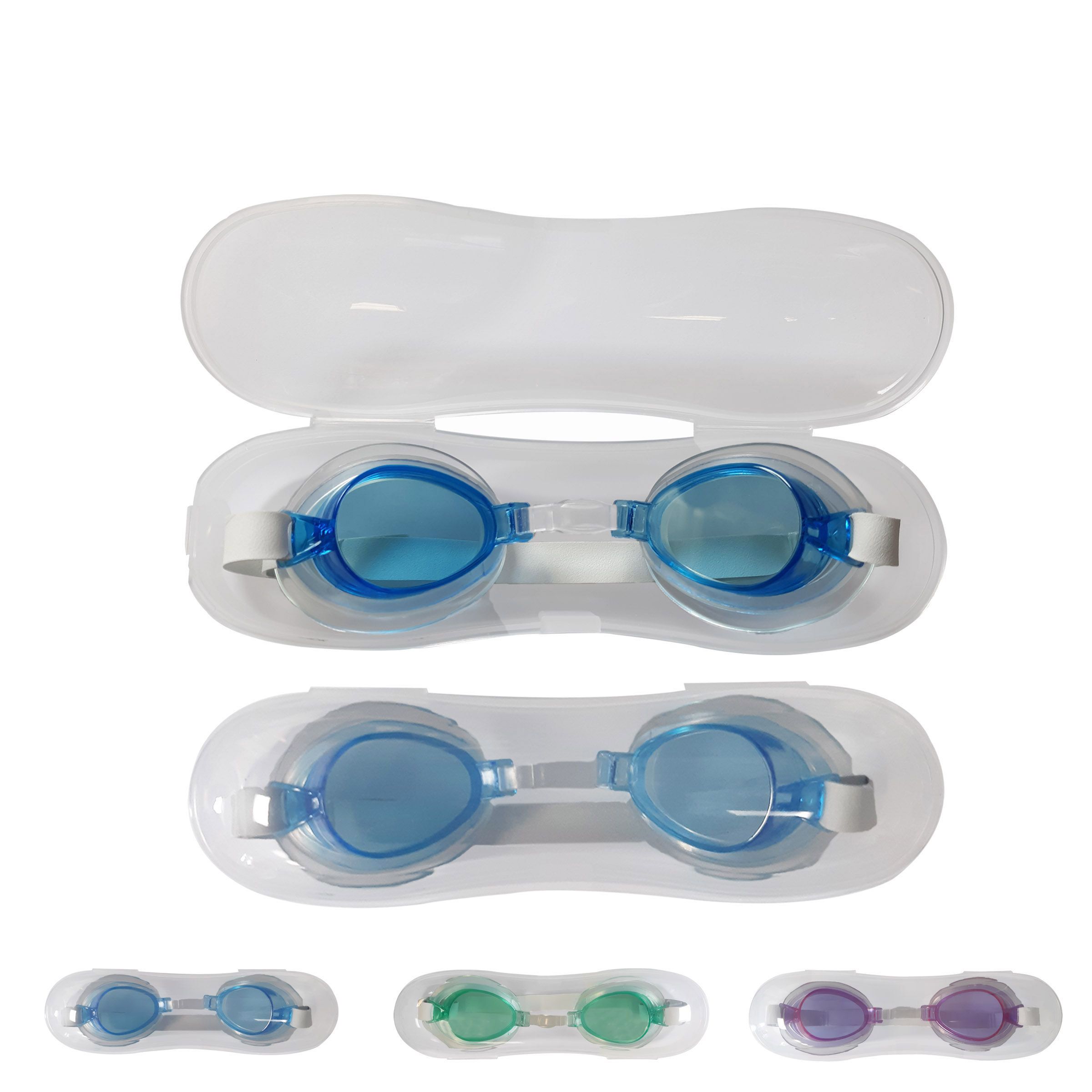 Deluxe Adult Swim Goggles With Case 6