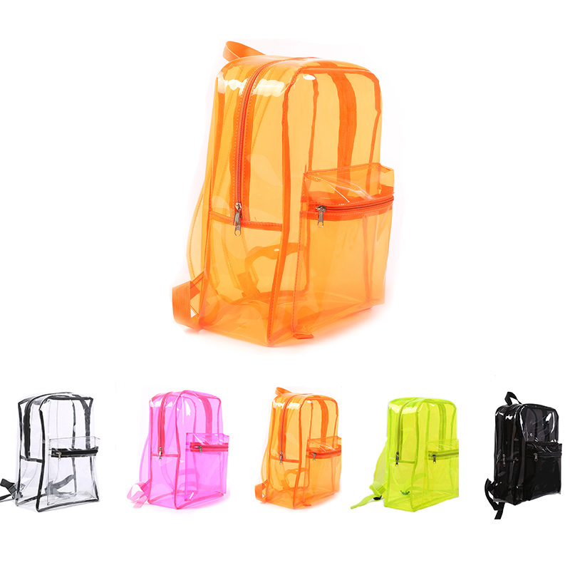 PVC Water Resistant Clear Backpacks 2
