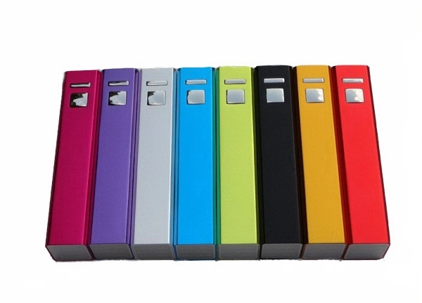 2200 mAh square aluminum power bank 2