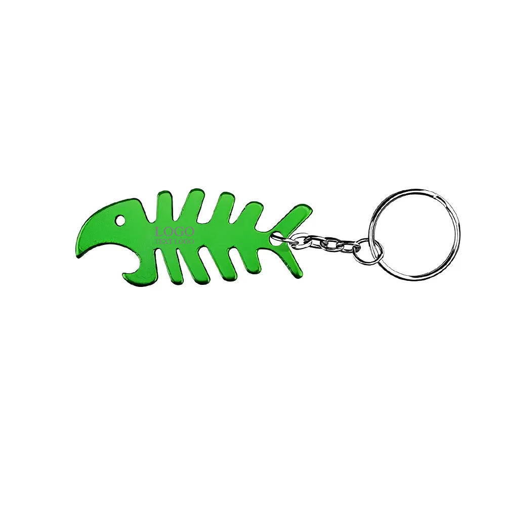 Fish Bone Shaped Bottle Opener Keychain 8