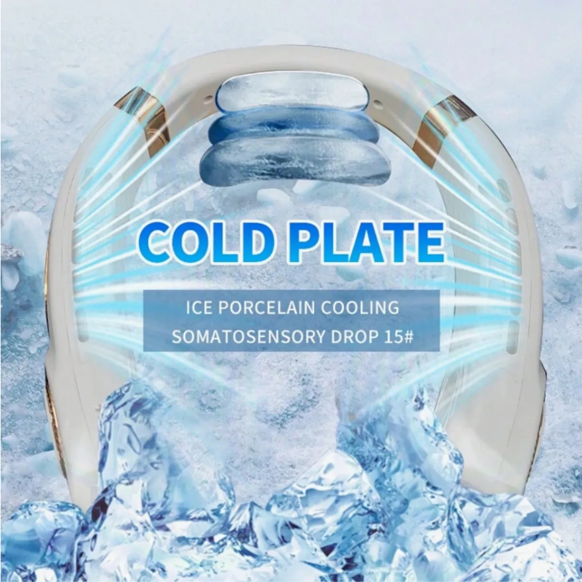 5 Speeds Smart Digital USB Charging Faster Cooling Neck Fan 7