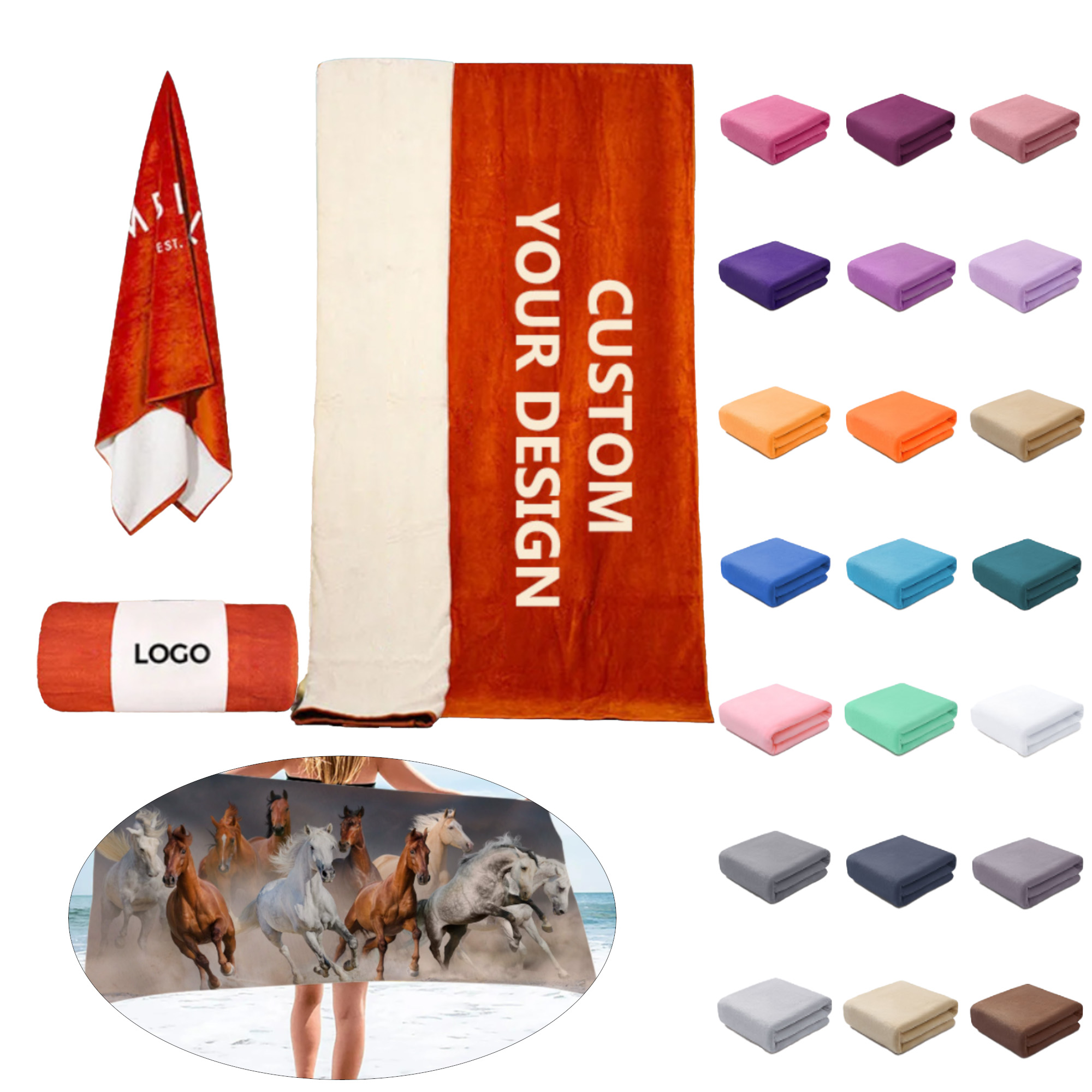 Large Quick Drying Beach Towel 3