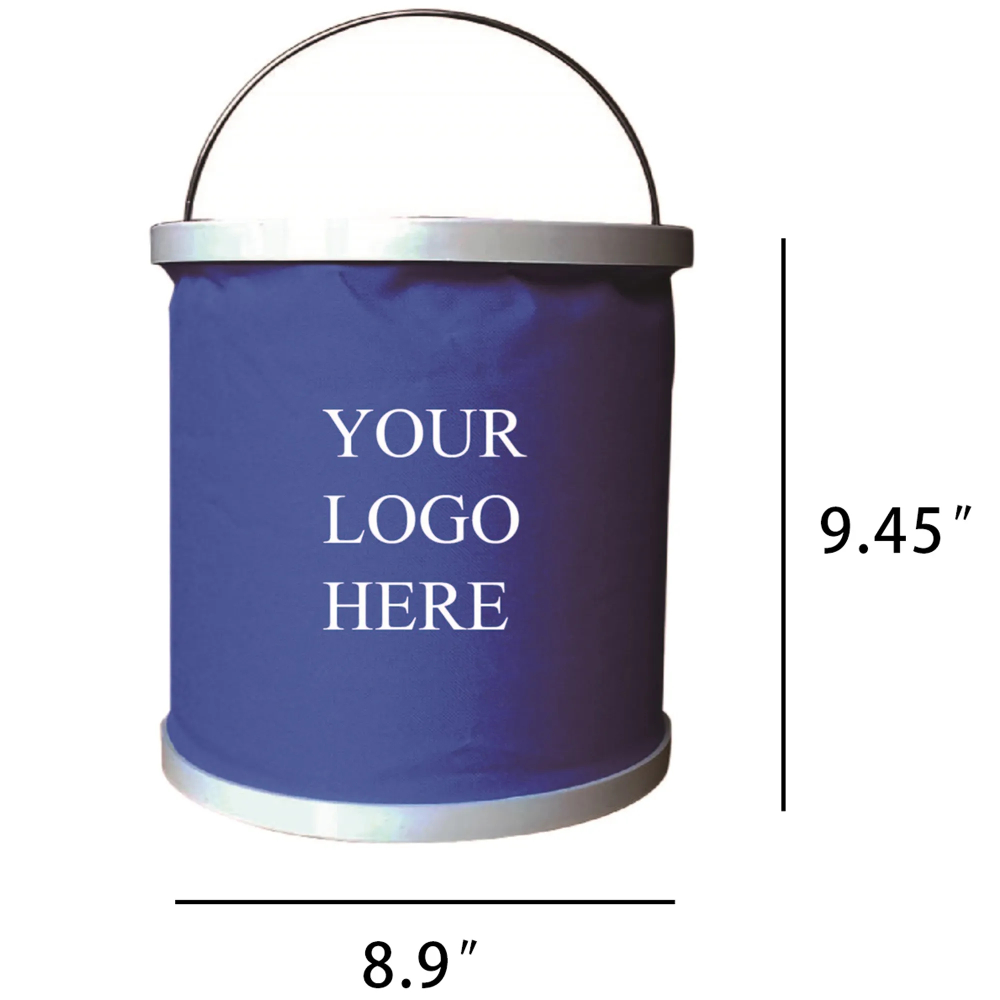 Folding Bucket with Stainless Steel Grip 9L 3