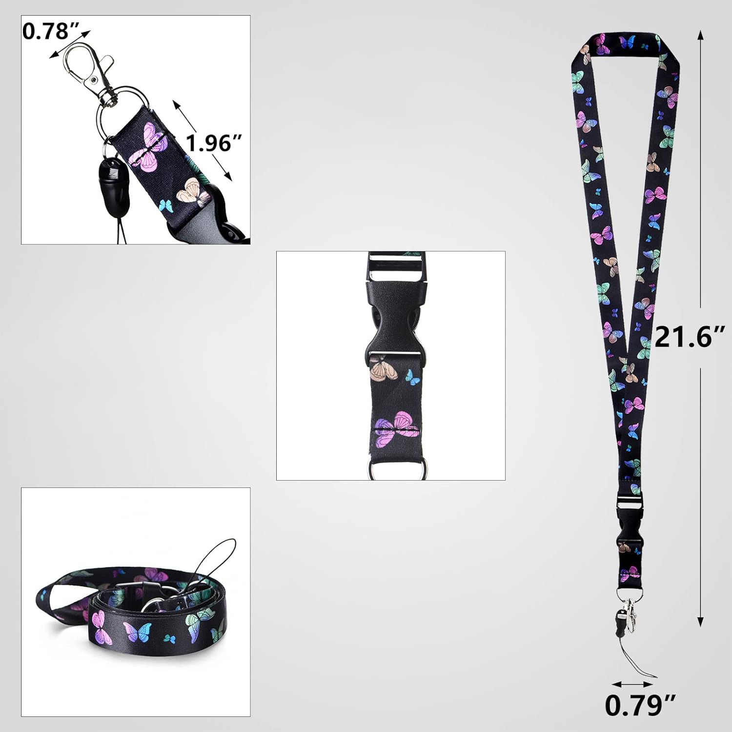 3-in-1 Badge Holder W/ Lanyard & Retractable Reel Clip 1