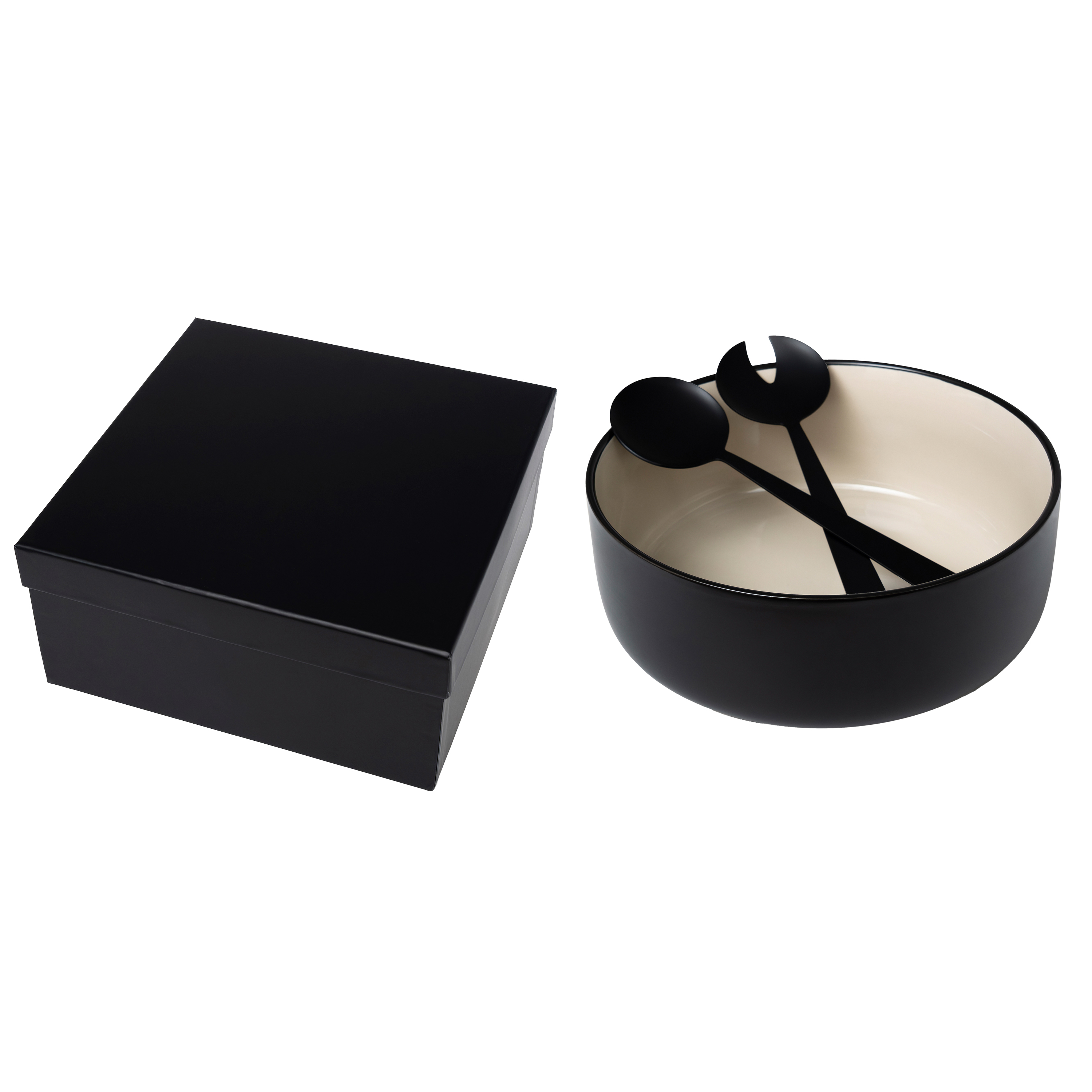 Solstice Porcelain Bowl And Serving Utensil Set 3