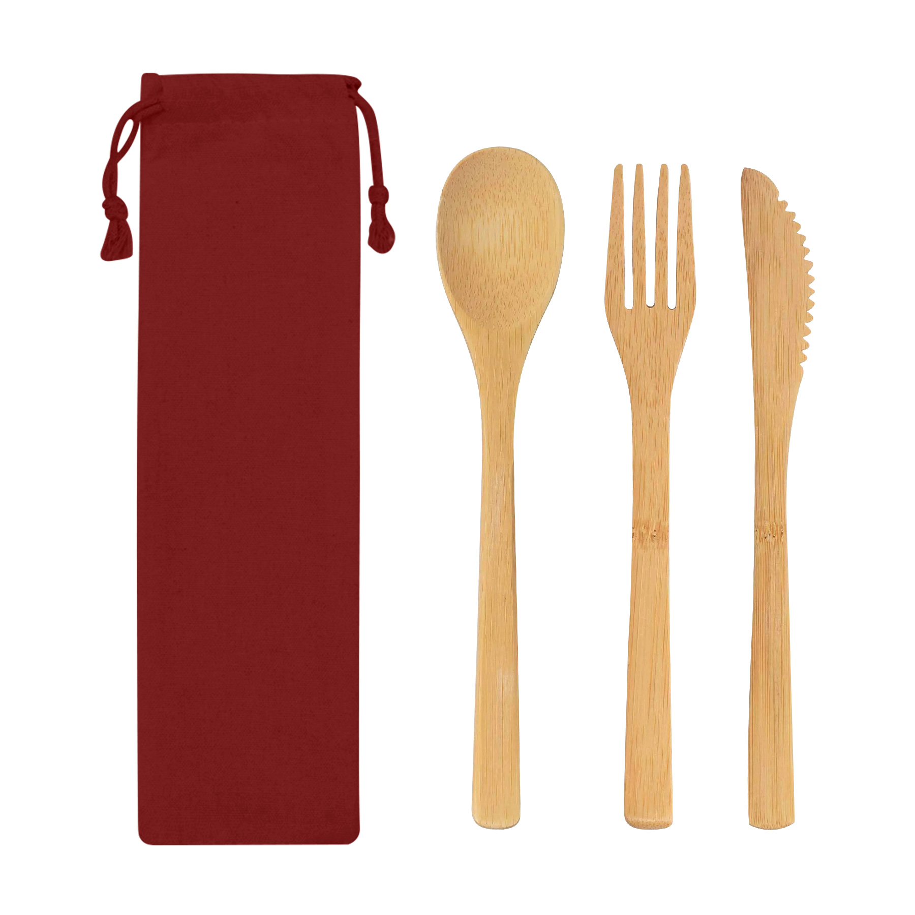 Reusable Bamboo Utensils Cutlery Set 4