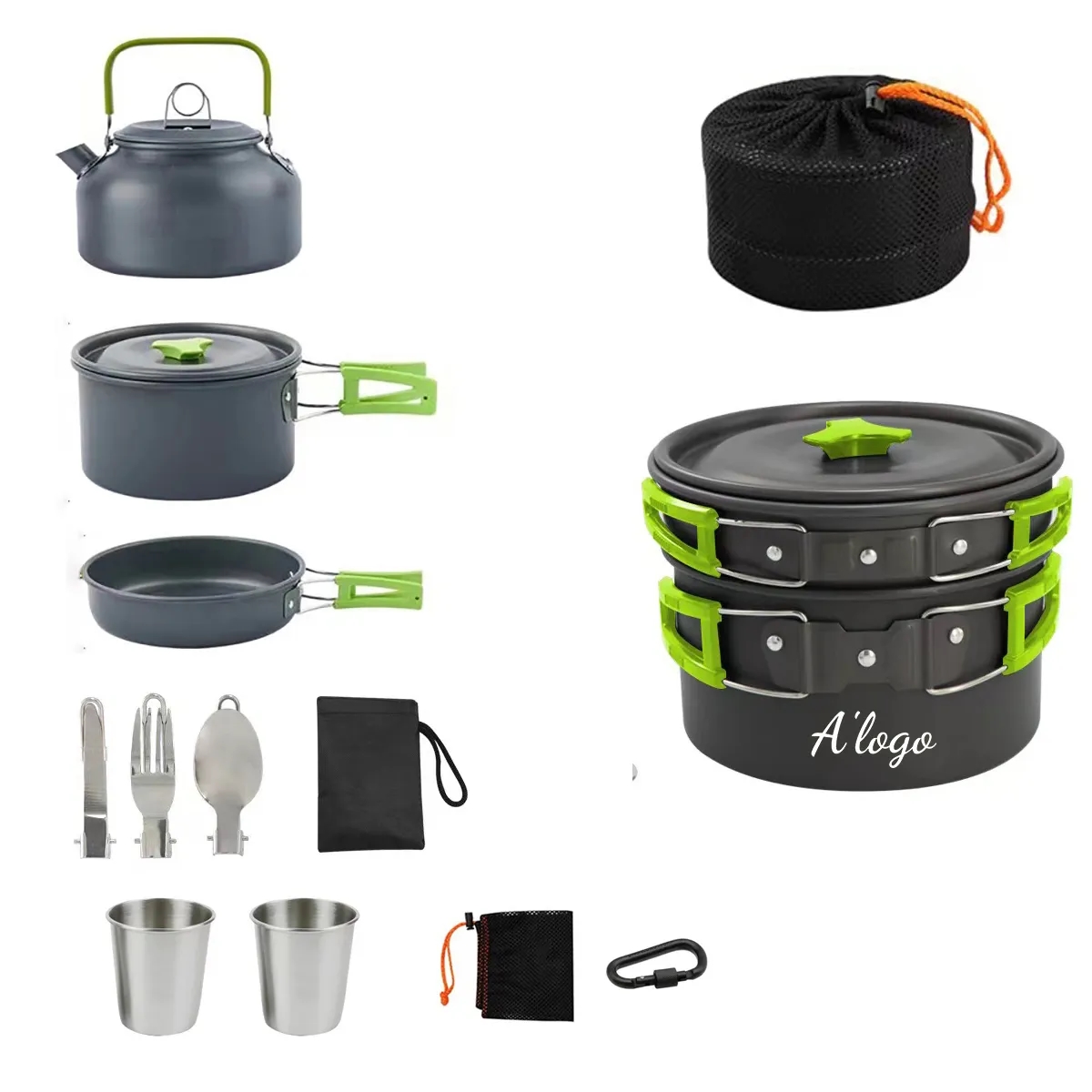 Portable  Camping Cookware Set 2