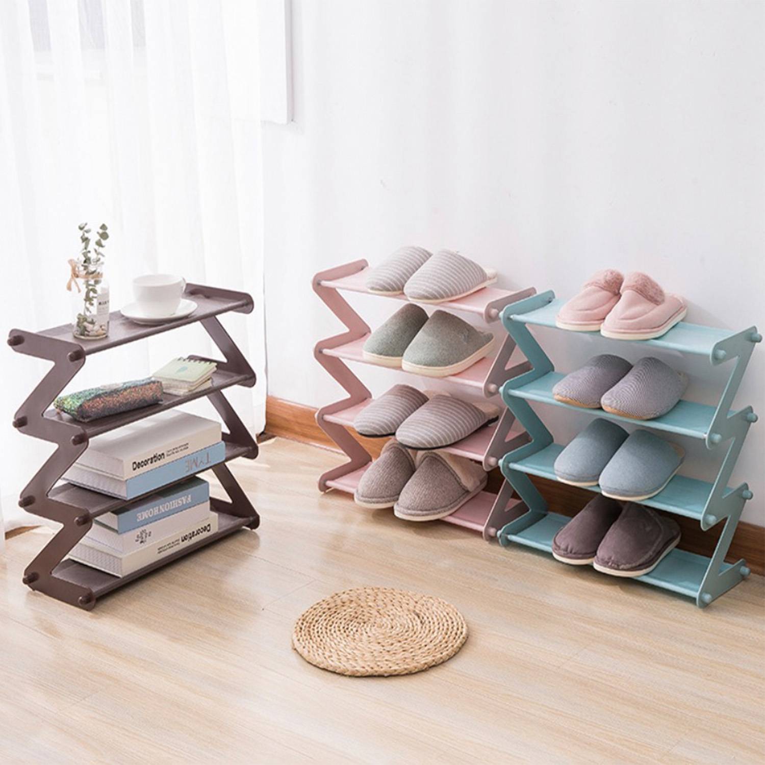 Non Woven Stainless Steel Assembly Shoe Rack 5