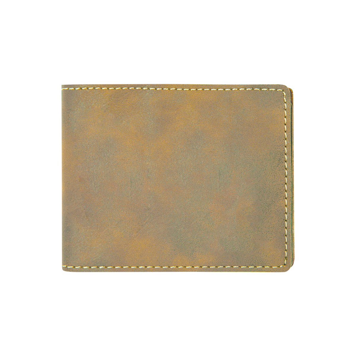 Rustic/Gold Leatherette Bifold Wallet 3