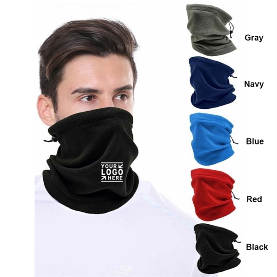 Winter Fleece Drawstring Windproof Gaiter Mask 2