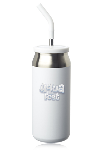 22 oz Sydney Can Shaped Tumbler with Silicone Lid and Straw 6