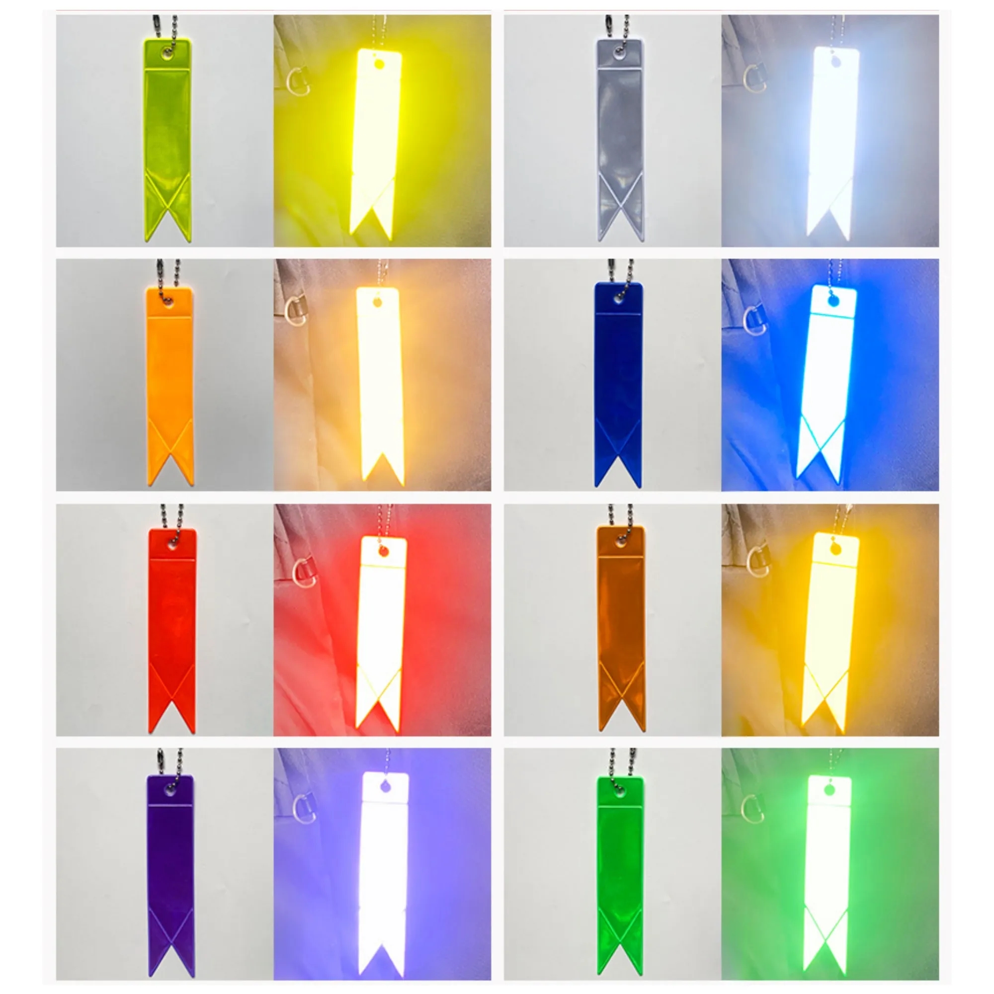Reflective PVC Streamer Keychain 2