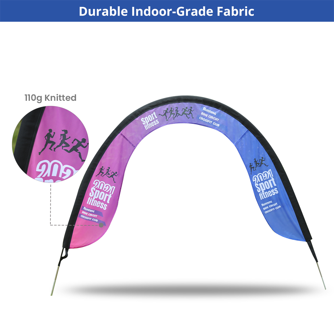 Racing Air Gate – (Single-Sided) Graphic & Hardware Combo,Medium Size 4