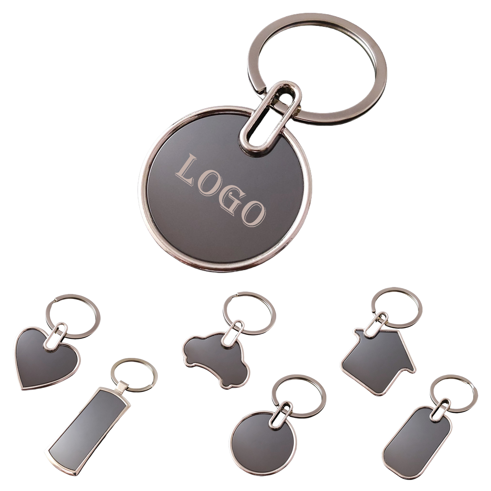 Stylish Zinc Alloy Metal Keychains MOQ50 1