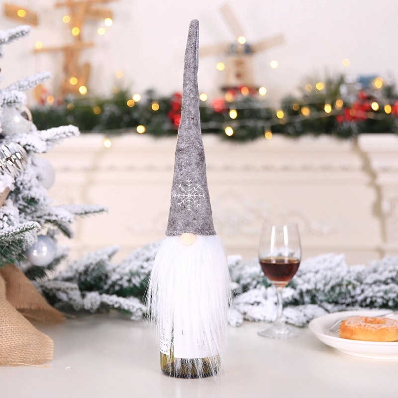 Christmas Hat Shape Champagne Bottle Cover 4